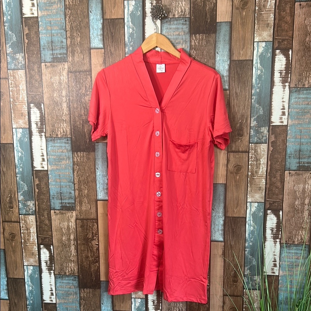 Real essentials medium button down  nightgown